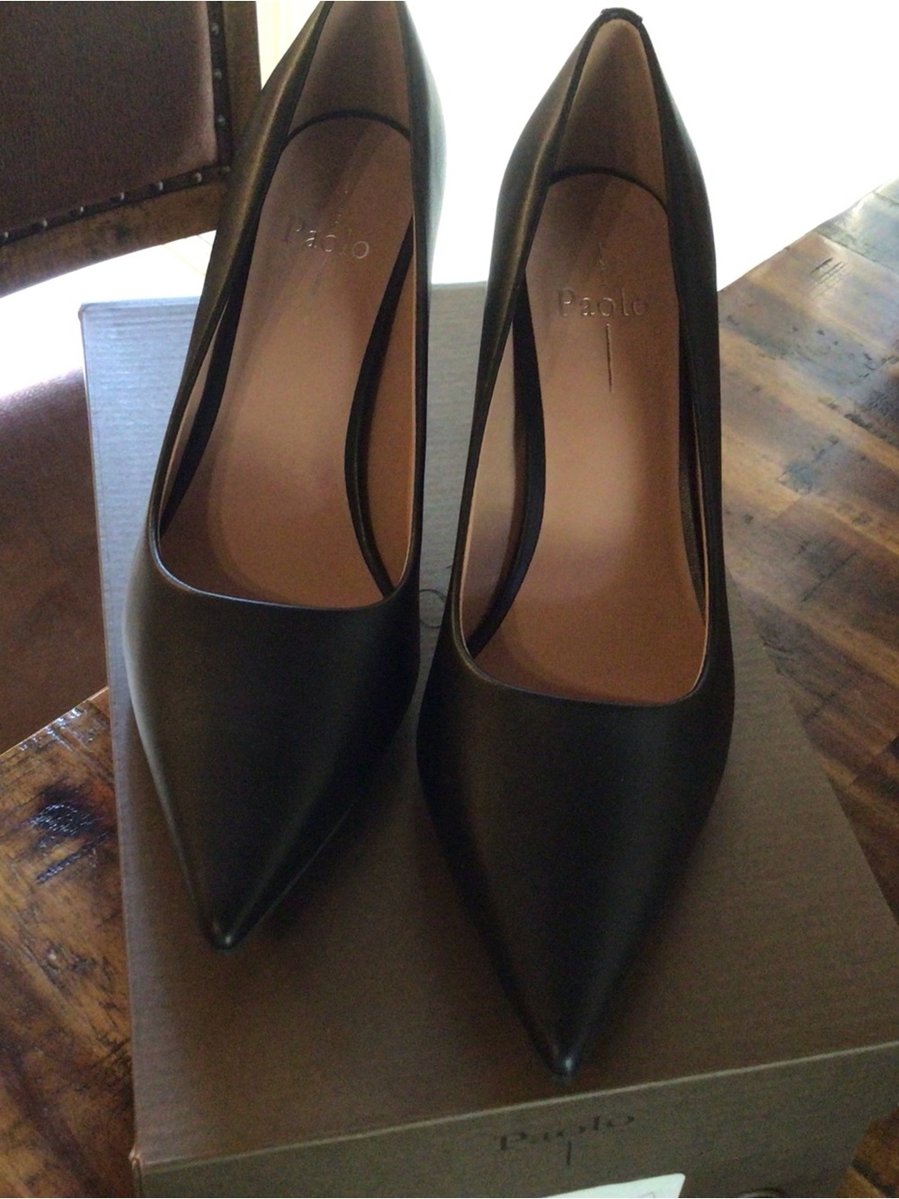 Paolo /Black Pointed Toe Paris Pumps - Sz. 8.5 - New in Box